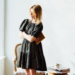 NWT Ulla Johnson Dion Babydoll mini dress in midnight